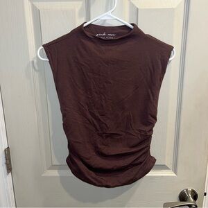 Mock neck tank